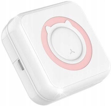 Mini C15 Bluetooth termalni pisač, prijenosni, 200 DPI, ružičasti