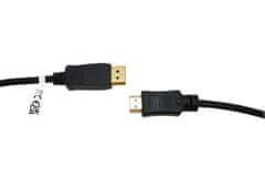 DISPLAYPORT UTIKAČ - HDMI UTIKAČ KABEL 4K DISPLAY PORT HD VITALCO 1,5 m