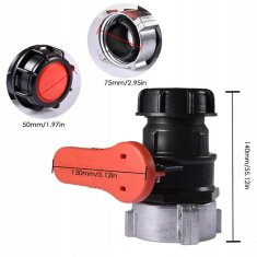Univerzalni adapter za kuglasti ventil za IBC bačvu 75 mm DN50
