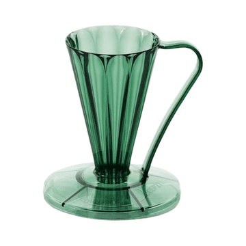 Dripper Deep 27 Prozirno zelena | V60 Dripper za prelijevanje | 1 šalica | Tritan bez BPA
