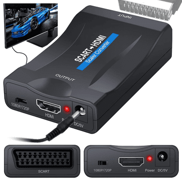 KONVERTER SLIKE I ZVUKA sa SCART / EURO na HDMI adapter