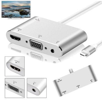 LIGHTNING na HDMI / VGA adapter + 3,5 mm priključak za TV