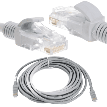 Mrežni kabel 5 m CAT 5 5e upletena parica RJ45 ethernet UTP internetski kabel