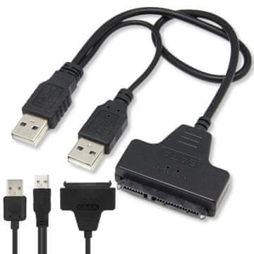 USB 2.0 adapter za 2,5" 3,5" SATA diskove SSD adapter kabel