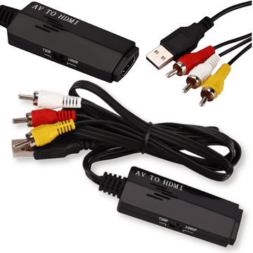Pretvarač slike i zvuka s AV 3x činč na HDMI adapter kabel