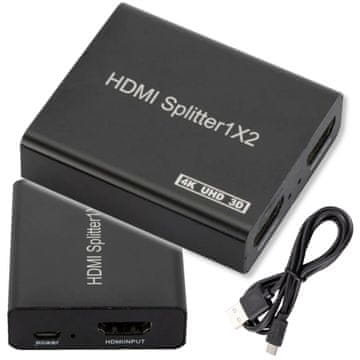 HDMI razdjelnik 1 na 2 2x 4K 2K 3D razdjelnik slike Kloniranje razdjelnika