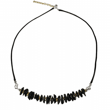 Ogrlica na remenu s tamnim jantarom boje trešnje - Baltic Amber Collier