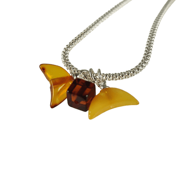 Ogrlica od višebojnog jantara - Baltic Amber Collier