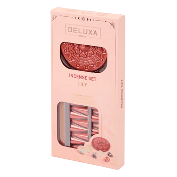 Set tamjana s keramičkim držačem, 30 komada, boja bordo ljiljana