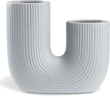 Sivo-plava dekorativna vaza TORMUND 19x6x17cm