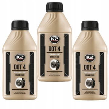 3x DOT-4 kočiona tekućina, pakiranje od 500 ml - K2BF sintetička kočiona tekućina