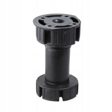 Noga za kuhinjski namještaj 150mm/crna SET 4 noge + 2 kopče