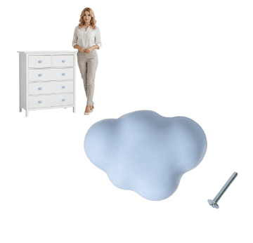 Ručica za namještaj CLOUD oblak plava, porculanska