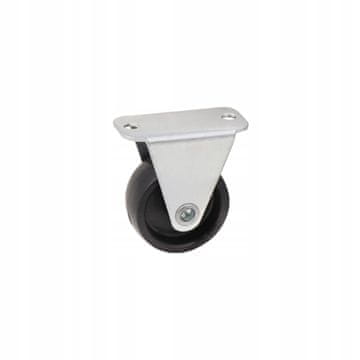 Koturić D-30mm H=41mm valjak za namještaj, neokretni, crni