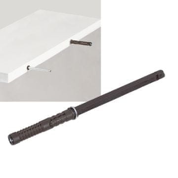 Nosač police smeđi, potpora, držač, uvlačivi, 12x120