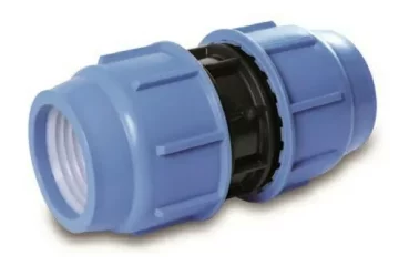 PE prolaz 75-75 mm PLAVA BRTVA PN16
