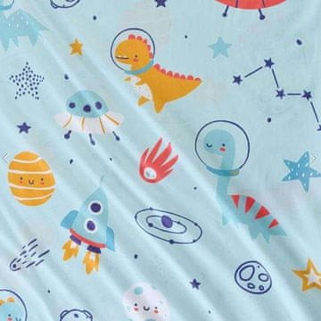 Pamučna dječja dekica 75x100 cm mekana, plava