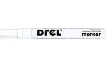 DREL Bijeli uljni marker, 2,5 mm, okrugli vrh