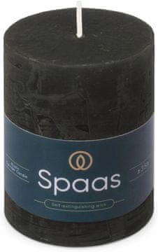 Spaas rustikalna stupna svijeća 70/95 mm 35h, crna