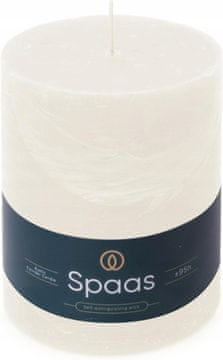 Spaas rustikalna stupna svijeća 100/130 mm 95h, bijela