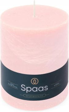 Spaas rustikalna stupna svijeća 100/130 mm 95h, svijetlo ružičasta