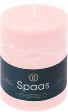 Spaas rustikalna stupna svijeća 80/110 mm 65h, svijetlo ružičasta, mala