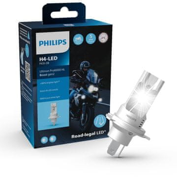Philips H4 12V 18W Ultinon Pro6000 Boost Gen2 +300% Moto 1 kom 11342U60B2X1