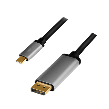 USB-C na DisplayPort 4K/120Hz kabel, aluminijski 1,8 m, LogiLink, Mac, Samsung