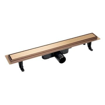 Laveo Linearni odvod 50 cm niskog basa, ružičasto zlatna