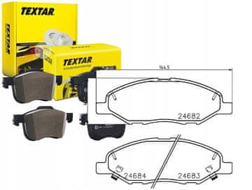 Textar 2468201 Set kočionih pločica, disk kočnice