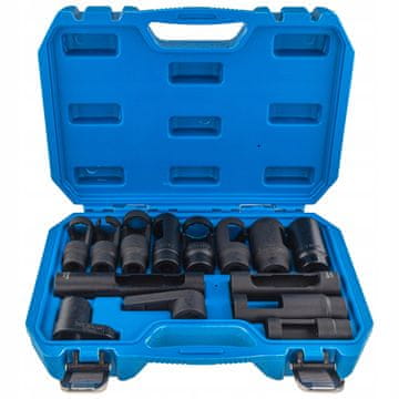 FOR Set nasadnih ključeva za lambda sonde, injektore, senzore 1/2" 3/8" 14 komada