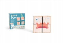 BS Toys , 4 drvene kocke/slagalice s arktičkim životinjama