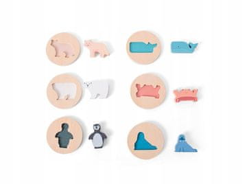 BS Toys Drvena slagalica s konturama i oblicima