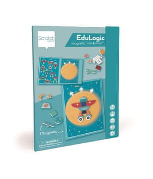 Scratch Magnetska igra slagalica Oblici i boje Svemir