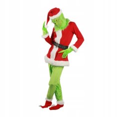 GRINCH KOSTIM ZA ODRASLE COSPLAY MASKA RUKAVICE BOŽIĆ veličina L