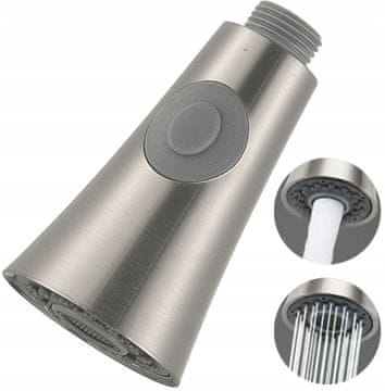 Tuš glava s izvlačnim izljevom, INOX čelik