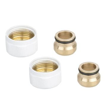 Bakreni CU kompresijski fiting za radijator 15 mm x M22 bijeli 2 komada