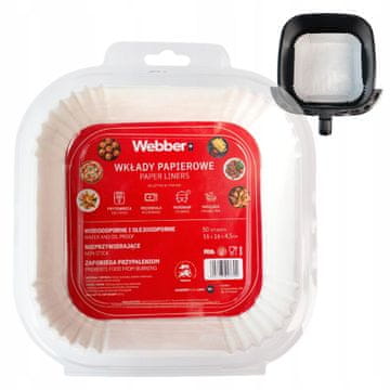 Webber 50X papirnatih uložaka za fritezu na vrući zrak