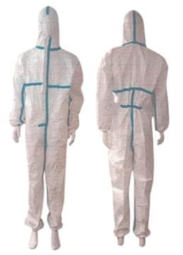 SUVICOM SV170 Plavo prugasto zaštitno odijelo - 3/4 XL