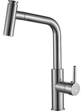 Laveo Chrome Toro kuhinjska slavina s izvlačnim izljevom