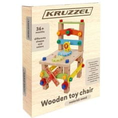 Kruzzel Drvena stolica za montažu Kruzzel 22506