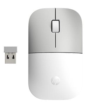 HP Z3700 keramički bijeli bežični miš, srebrni, USB