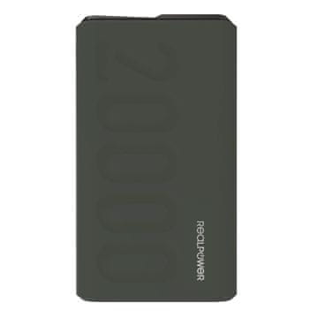 slomart RealPower 333646 power bank, 20000 mAh, zeleni