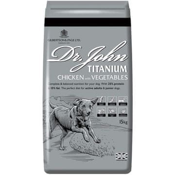 D&R DR JOHN Titanium piletina - suha hrana za pse, 15 kg