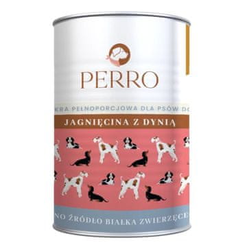 Perro PERRO Lamb s bundevom - mokra hrana za pse - 400g - Janjetina