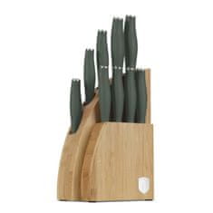 Berlingerhaus Set noževa s držačem BAMBOO 10 komada Mat zelena kolekcija