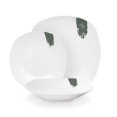Berlingerhaus Set od 18 tanjura za večeru Matte Green Collection bijelo-zelena