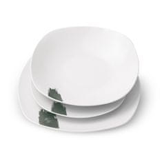 Berlingerhaus Set od 18 tanjura za večeru Matte Green Collection bijelo-zelena