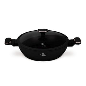 Berlingerhaus Duboka tava za prženje s titanskim premazom i poklopcem, 28 cm, Black Rose Collection