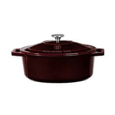 Berlingerhaus Lijevanoželjezna posuda za pečenje s poklopcem, 30 cm, Burgundy Line